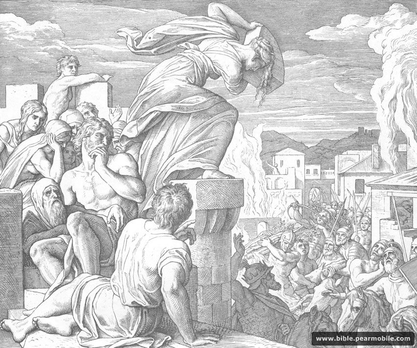 Richter 9:53 - Death of Abimelech at Thebez